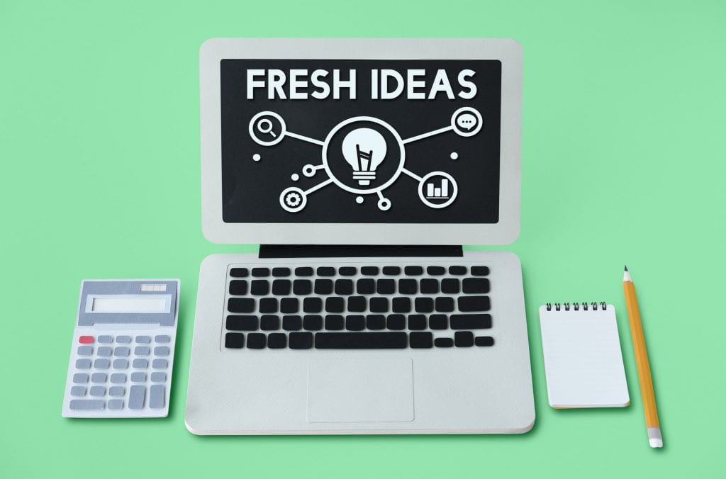 Ideas Development Icons Word Concept