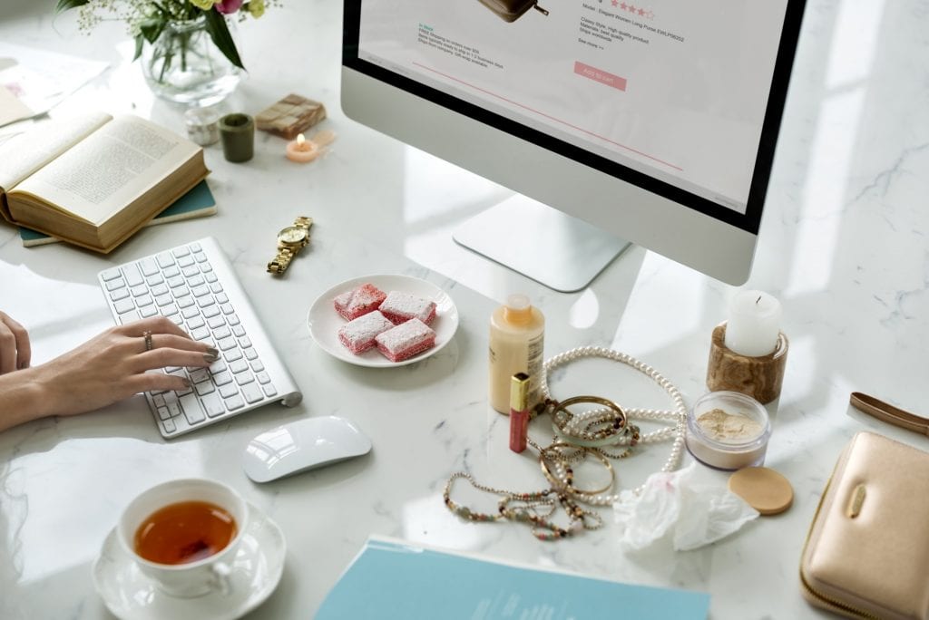 Online Shopping Spending Marketing Internet Concept