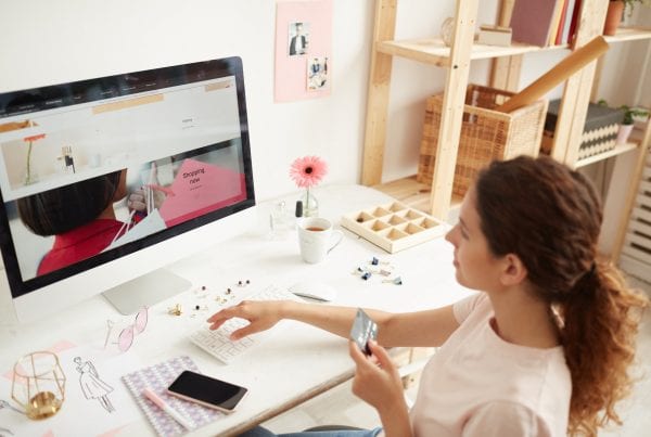 Entering number of credit card on website