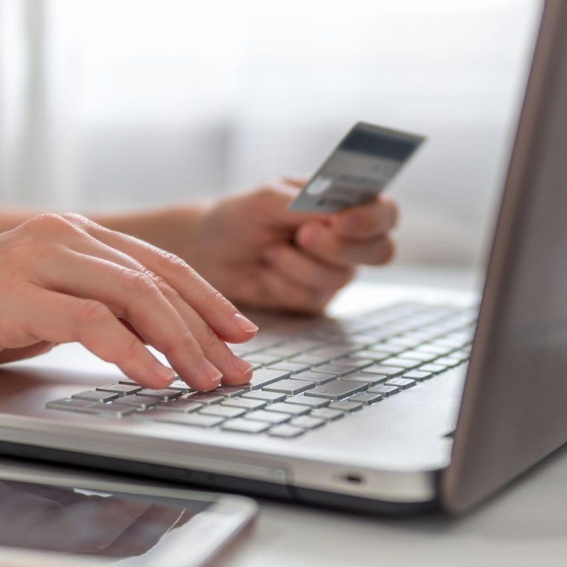 Online shopping concept